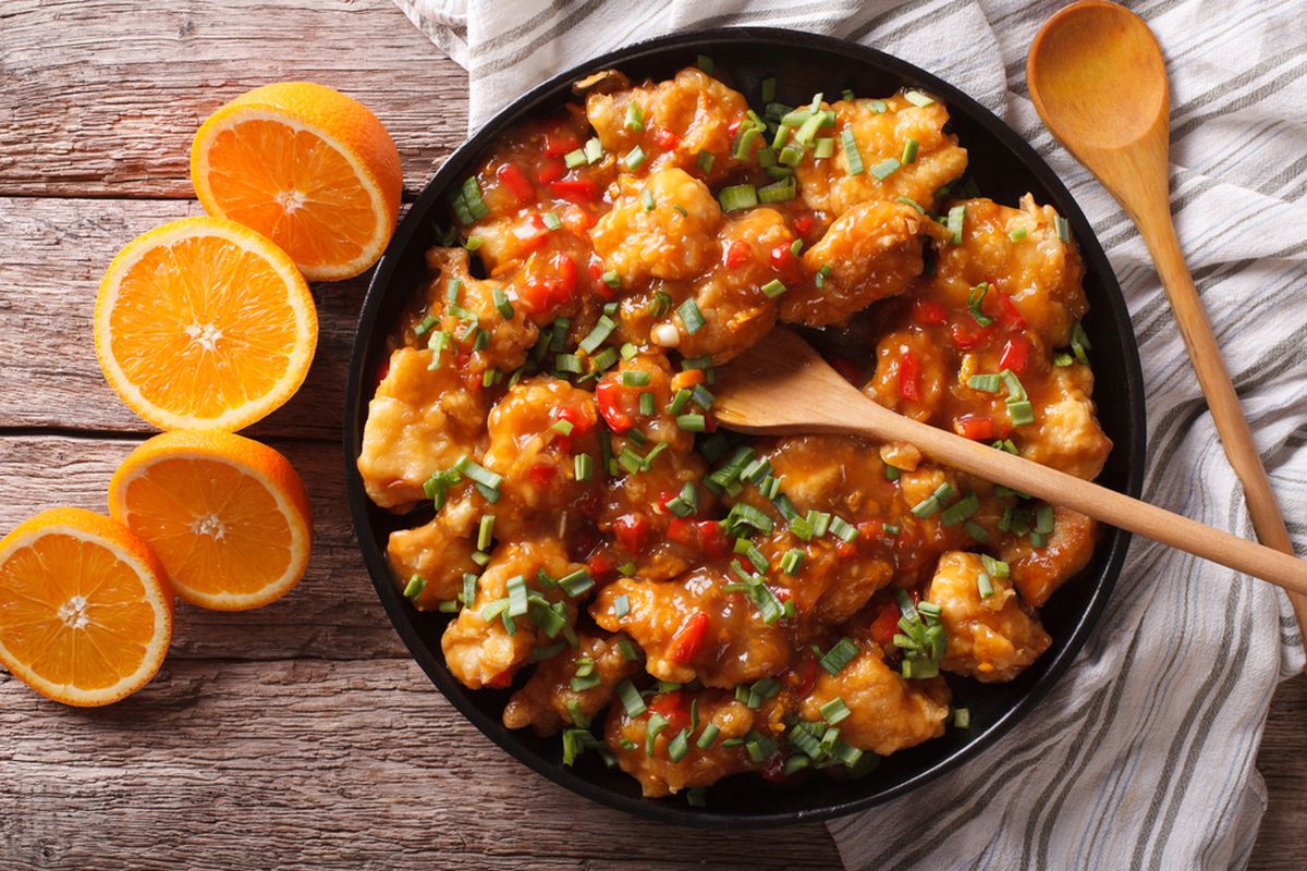 resep, Ayam, Resep Ayam Saus Jeruk Khas Thailand, Perpaduan Manis, Asam, dan Pedas