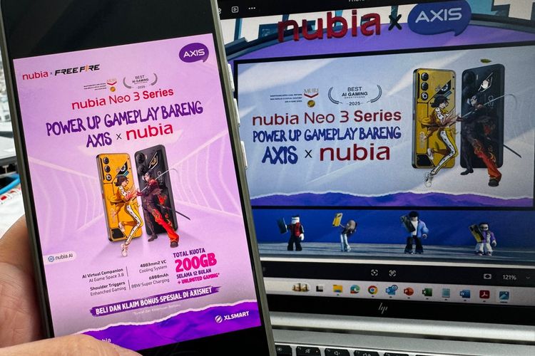 XL Smart Telecom, Axis, Nubia Neo 3, axis, Bundling Axis dan HP Nubia Neo 3 Series, Bonus Kuota hingga 200 GB