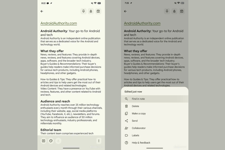 Google Keep, fitur baru, Fitur pencarian, Find in note, fitur pencarian, bocoran, Pengguna Google Keep Akan Makin Mudah Cari Catatan Penting