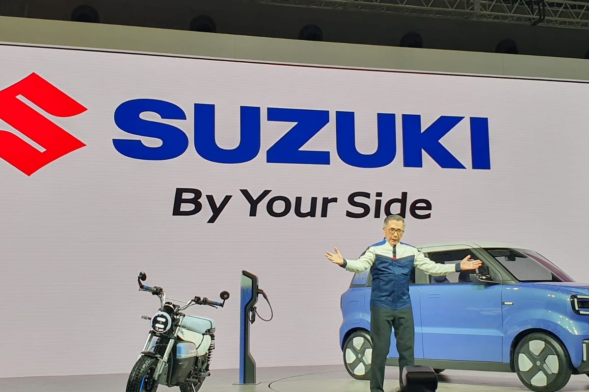by your side, Logo Suzuki, Suzuki Motor Corporation, Japan Mobility Show 2025, logo baru suzuki, slogan suzuki, Makna Kuat Logo Baru Suzuki dan Slogan By Your Side