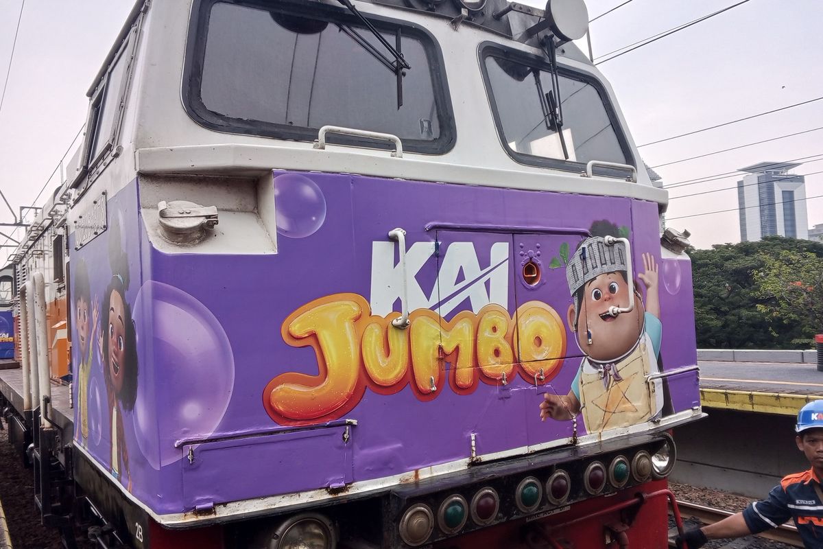 Jumbo, livery, IP Lokal Termasuk Jumbo Hiasi Livery KAI Selama Liburan Nataru, Catat Daftar Keretanya, Daftar 11 IP Lokal yang Hadir di Kereta Api, Ruang Publik Transportasi Jadi Kanvas IP Lokal, Kereta IP sebagai Pengalaman Kreatif Bergerak, Komitmen KAI Hadirkan Layanan Bernilai Tambah