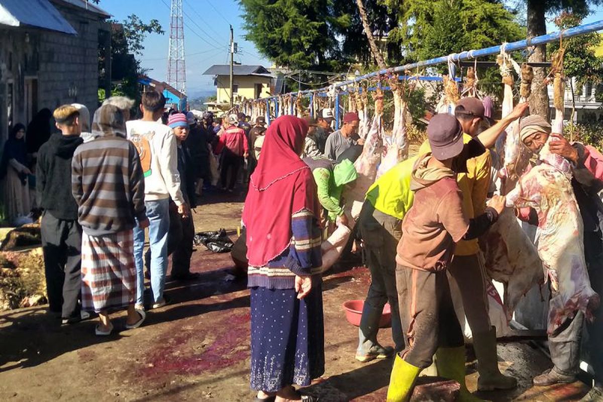 Desa Batur, Idul Adha 2025, idul adha 2025, desa batur kurban terbanyak, desa batur, Desa Batur Banjarnegara, tradisi kurban desa batur banjarnegara, jumlah hewan kurban desa batur banjarnegara, Kisah Warga Desa Batur Banjarnegara yang Sembelih Ratusan Hewan Kurban, Bayi Belum Lahir pun Dapat Bagian