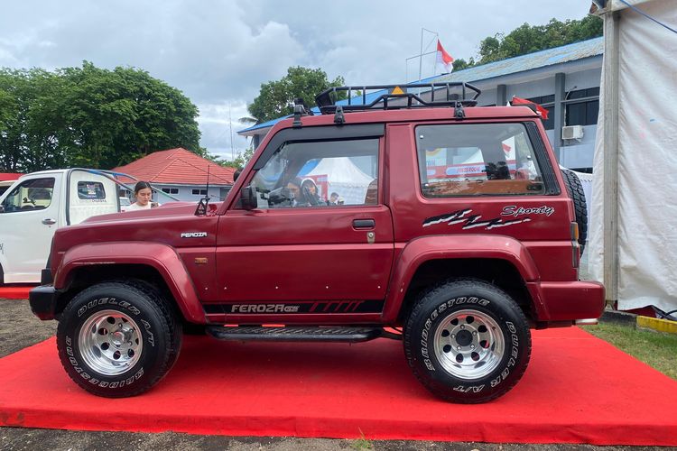Daihatsu Feroza, modifikasi, Daihatsu Kumpul Sahabat Bitung, Feroza Lawas Tampil Fungsional di Daihatsu Kumpul Sahabat Bitung 2025