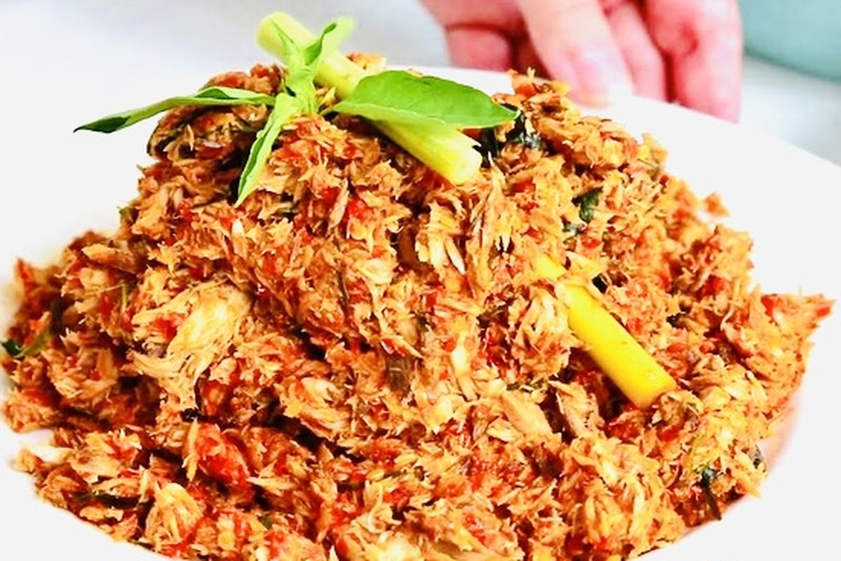 cakalang, pedas, gurih, lauk, stok, Resep Cakalang Suwir Rica-rica, Ide Stok Lauk Pedas yang Praktis