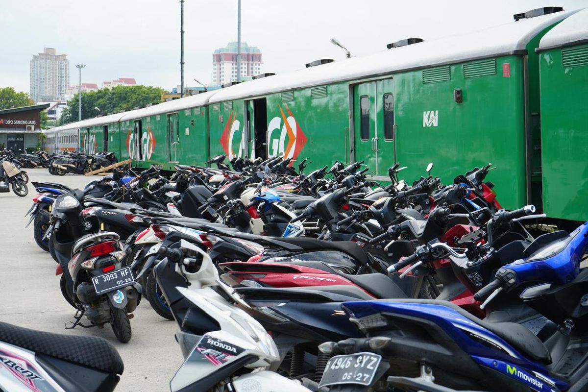 kemenhub, syarat, mudik gratis, Sepeda motor, Mudik Gratis Angkutan Motor dengan Kereta Dibuka, Cek Syaratnya