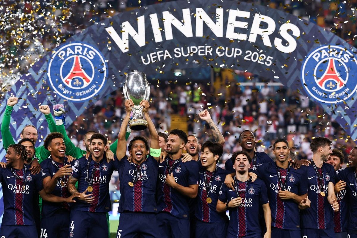 Tottenham Hotspur, PSG vs Tottenham, Piala Super Eropa 2025, Hasil PSG Vs Tottenham 2-2 (4-3ap), Spurs Rontok di Menit Akhir
