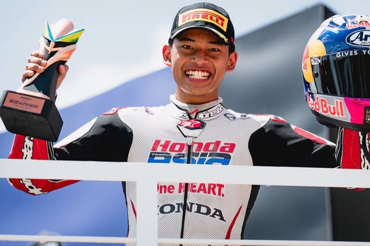 balap, Moto3, Honda Team Asia, Veda Ega Pratama Ungkap Plus Minus Karakter Motor Honda di Moto3