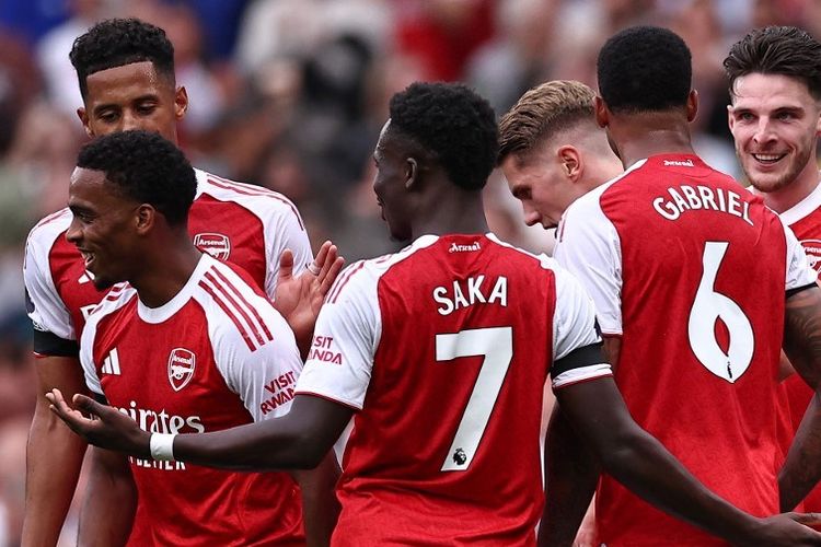 Liga Inggris, Premier League, Arsenal, Hasil Liga Inggris, Declan Rice, bukayo saka, Arsenal vs West Ham, Hasil Premier League, West Ham, Hasil Arsenal vs West Ham, skor Arsenal vs west ham, Hasil Arsenal Vs West Ham 2-0: Gunners Menang, Puncaki Liga Inggris