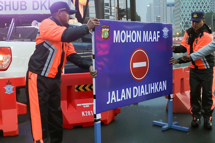 event lari, rekayasa lalu lintas, Mau Ada Event Lari, Sudirman-Thamrin Ditutup Minggu Pagi