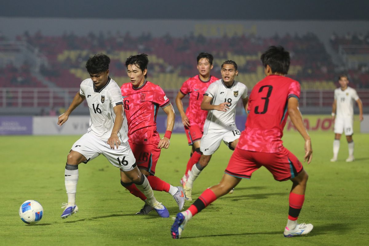 Timnas Korea Selatan, Timnas U23 Indonesia, timnas U23 Indonesia vs Korea Selatan, Gerald Vanenburg, kualifikasi piala asia u23 2026, Hasil Timnas U23 Indonesia Vs Korea Selatan 0-1: Garuda Muda Tak Lolos ke Piala Asia U23 2026
