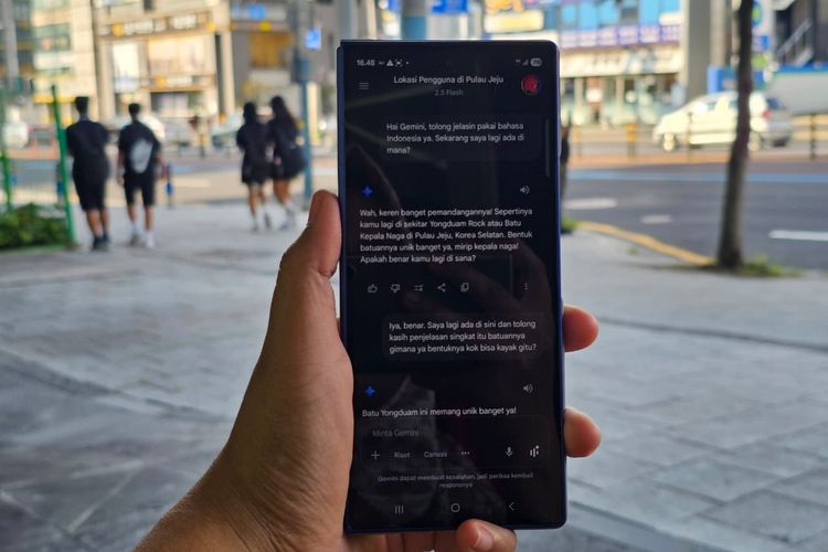 Samsung, Gemini AI, Gemini Live, Galaxy Z Fold 7, Gemini AI Bikin Samsung Z Fold 7 Jadi Pemandu Wisata yang Pintar