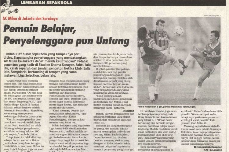Chelsea, AC Milan, AC Milan ke Indonesia, AC Milan ke Indonesia: Kenangan Kepulauan Seribu dan 8 Ikan Kakap