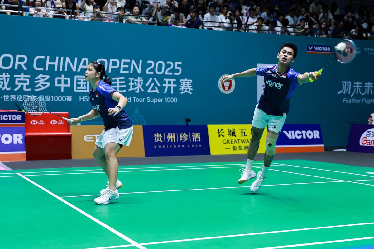 Jafar Hidayatullah, Felisha Alberta Nathaniel Pasaribu, China Open 2025, PP PBSI, Jadwal China Open 2025, Hasil China Open 2025, Jafar/Felisha Janji Tampil Habis-habisan di Semifinal China Open 2025