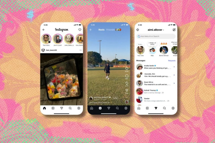 instagram, feed, uji coba, reels instagram, Instagram Rombak Tampilan, Postingan Reels Muncul Duluan