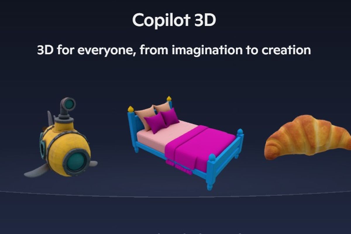microsoft, kecerdasan buatan, Copilot 3D, Microsoft Copilot 3D, Microsoft Rilis Copilot 3D, Bisa Ubah Gambar Biasa Jadi Tiga Dimensi