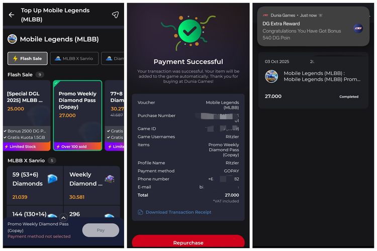 Mobile Legends, dunia games, promo, weekly diamond pass, Berburu Weekly Diamond Pass Murah di Dunia Games, Cara Hemat Dapat Diamond Mobile Legends