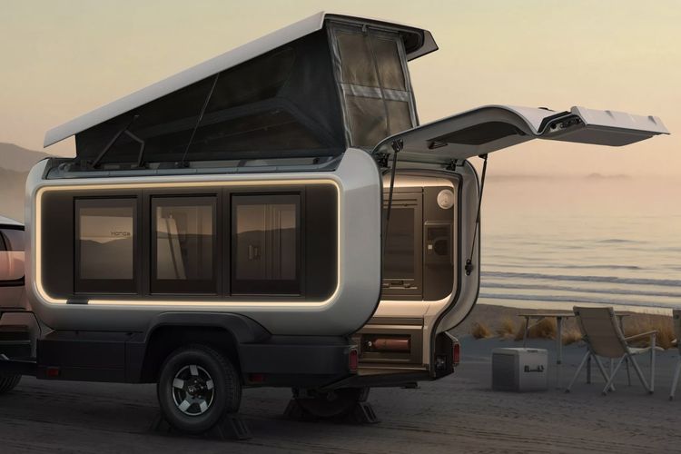 Base Station, camper, Honda, Honda Pamer Camper Ringan yang Bisa Ditarik CR-V