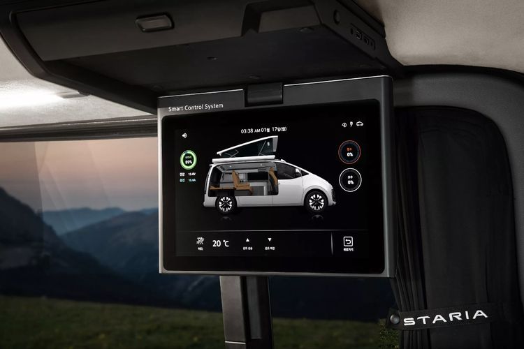 Hyundai, Hyundai Pamerkan Camper Listrik Berbasis Staria, Pakai Panel Surya