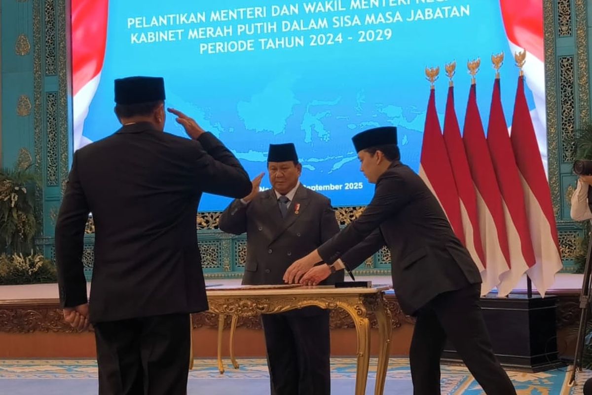 reshuffle kabinet merah putih 2025, prabowo lantik pejabat baru, daftar menteri dan wakil menteri prabowo, Pelantikan kepala lembaga pemerintah, Sumpah jabatan pejabat baru 2025, Wamen Koperasi Farida Faricha, Menteri Pemuda dan Olahraga Erick Thohir, Reshuffle kabinet jilid 3, Prabowo Reshuffle Jilid 3: 11 Pejabat Baru Dilantik, Ada Nama Menteri hingga Kepala Lembaga