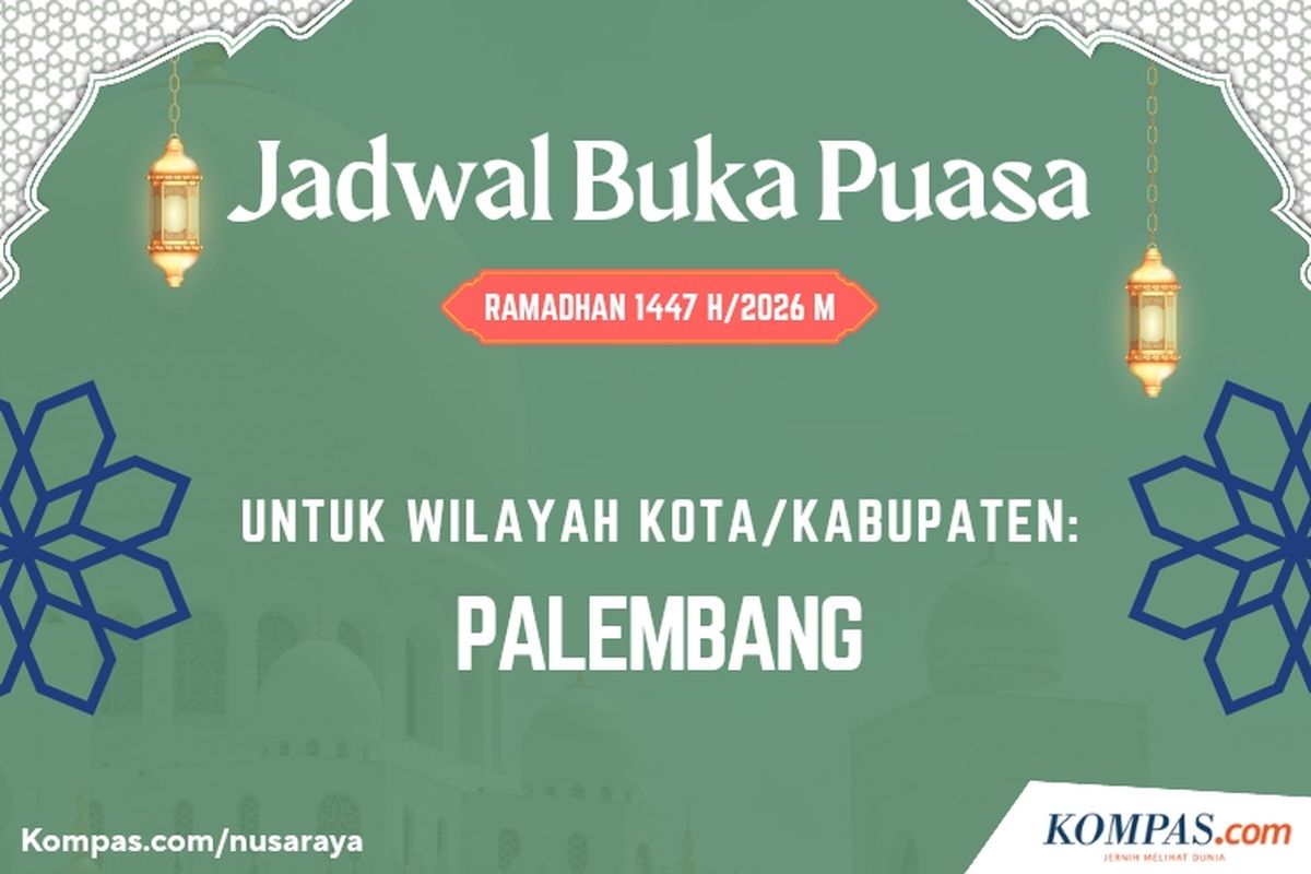 Palembang, Sumatera Selatan, Ramadhan 2026, Jadwal Buka Puasa Kota Palembang Lengkap Selama Ramadhan 2026, Pertama, doa dari Riwayat Ibnu Umar:, Kedua, doa dari Riwayat Abu Daud:, Ketiga, riwayat dari Ibu Sunni dari Mu’adz bin Zahrah:, Keempat, Ibnu Sunni dari sahabat Ibnu Abbas: , Kelima, doa berdasarkan riwayat Ibnu Majah dan Ibnu Sunni, dan Ibnu Umar: