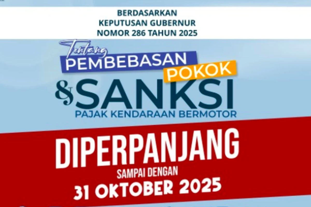 Pajak Kendaraan Bermotor, pemutihan pajak kendaraan, pemutihan pajak kendaraan Banten 2025, Pemutihan Pajak Kendaraan di Banten Berlaku sampai 31 Oktober 2025
