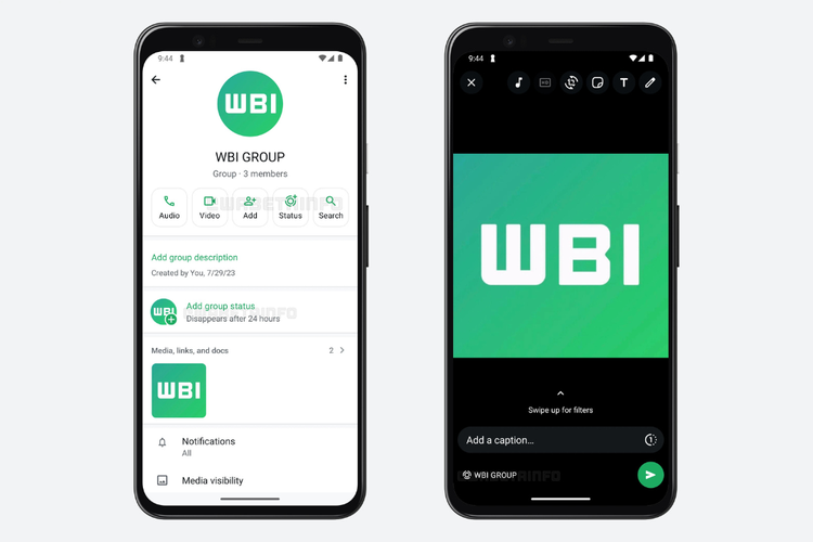 WhatsApp, WABetaInfo, grup WA, Grup Wa, wabetainfo, bocoran fitur, status grup WA, WhatsApp Siapkan Fitur Status di WAG, Bisa Dibuat Langsung dari Info Grup