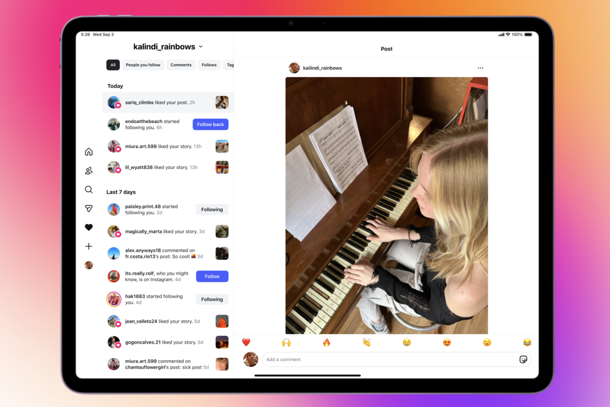 iPad, tablet, instagram, media sosial, Meta, instagram versi ipad, Aplikasi Instagram Khusus iPad Akhirnya Rilis Setelah 15 Tahun