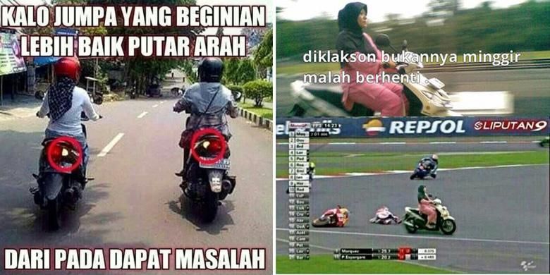 pengendara motor, motor, Ibu-ibu, naik motor, Penjelasan di Balik Stereotip Pengendara Emak-emak Sebagai Ras Terkuat
