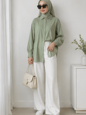 warna sage, mix and match, kombinasi warna, Warna Sage Cocok dengan Warna Apa? Ini 10 Kombinasinya, Apa Itu Warna Sage dan Kenapa Banyak Digemari?, Warna Sage Cocok dengan Warna Apa?, Inspirasi Outfit dengan Warna Sage, Tips Mix and Match Warna Sage agar Tidak Norak, Warna Jilbab yang Cocok dengan Baju Sage, Jilbab warna nude dan cream, FAQ Seputar Warna Sage, Kesimpulan