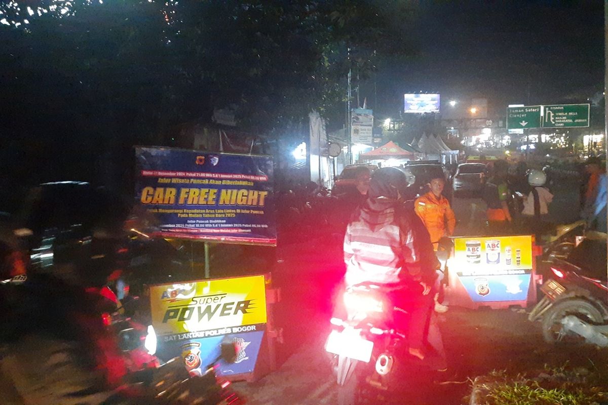 Car Free Night di Puncak Bogor Saat Malam Tahun Baru 2026, Ini Rute Alternatif yang Harus Diketahui, Diterapkan 31 Desember 2025 – 1 Januari 2026, 6 titik penyekatan di jalur puncak, Antisipasi longsor pada musim hujan, Rekayasa lalu lintas di titik lain, Imbauan untuk masyarakat