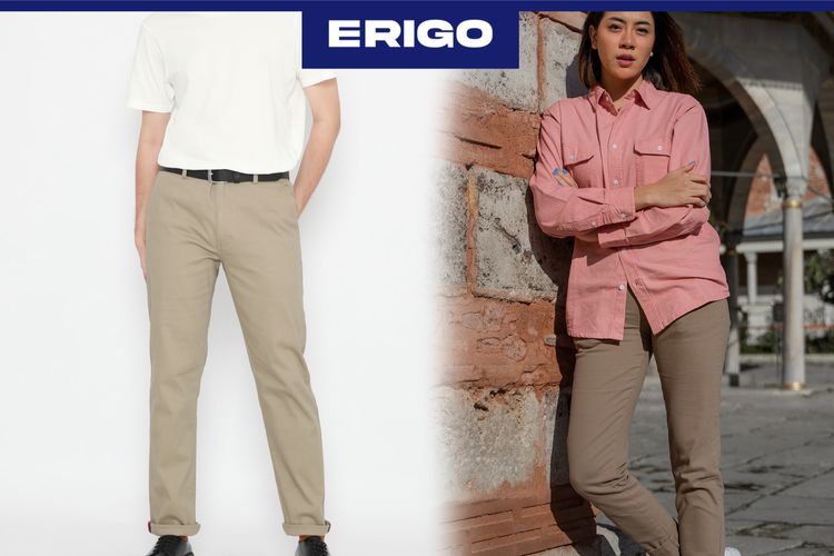 Erigo, fashion item, chino celana, celana chino, Celana Chino, Evolusi Gaya dari Medan Perang hingga Jalanan Kota