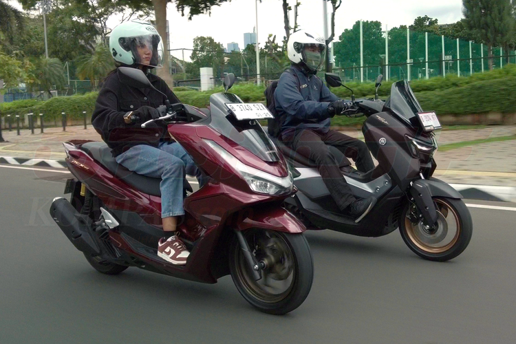 Honda PCX, Yamaha NMAX, PCX 160, NMAX 155, Harga Pertamax Naik, Segini Biaya Isi Full Tank Honda PCX dan Yamaha NMAX