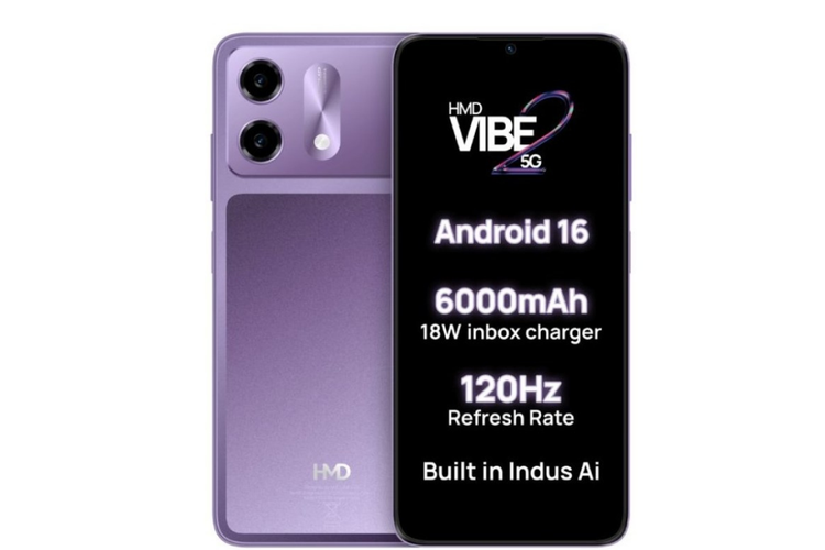 HMD Vibe 2 5G, HP HMD Vibe 2 Resmi, Punya Modul Kamera Lebar Mirip iPhone