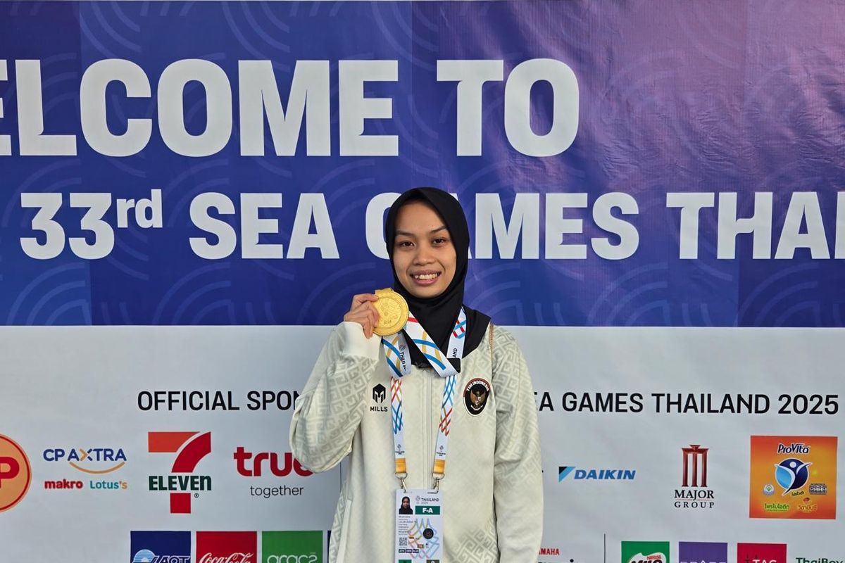 Luluk Diana Tri Wijayana, angkat besi, SEA Games, SEA Games 2025, SEA Games 2025, Kisah Luluk Raih Emas meski Ikat Pinggang Lepas