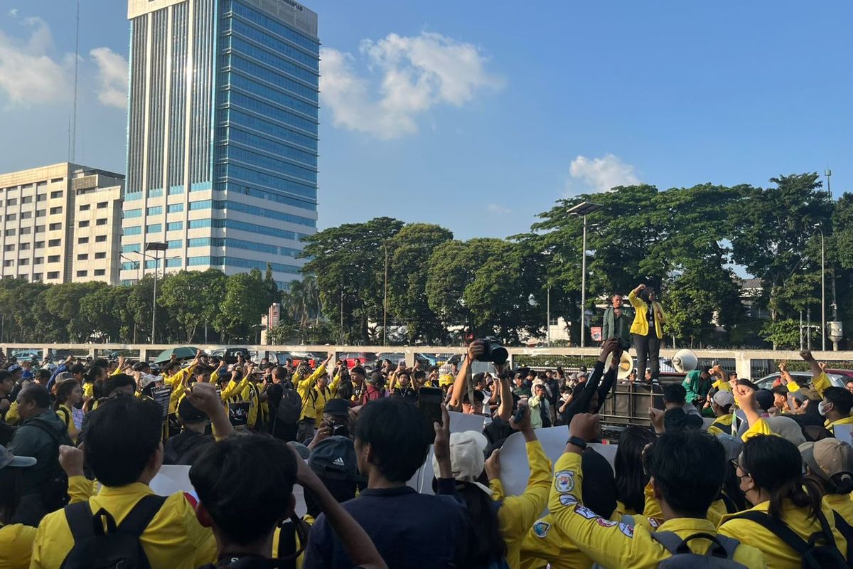 aksi unjuk rasa, lalu lintas, jalur alternatif, Ada Demo Buruh di Gedung DPR, Potensi Macet Simak Jalur Alternatifnya