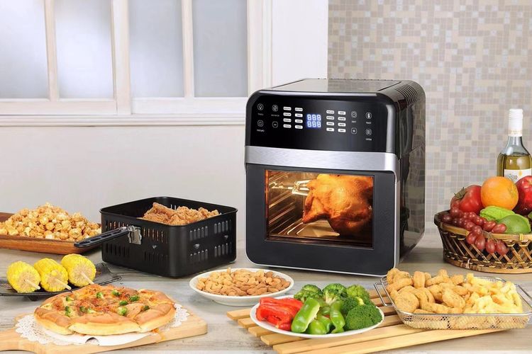 air fryer sehat, masak tanpa minyak, tips air fryer, cara masak sehat, Benarkah Masak dengan Air Fryer Lebih Sehat karena Minim Minyak?, Cara Kerja Air Fryer dan Efek Maillard, Kandungan Lemak Lebih Rendah, Risiko Akrilamida Lebih Rendah, Tetap Ada Potensi Senyawa Berbahaya, Air Fryer Bukan Solusi Sempurna, Bukan Pengganti Diet Seimbang, Gunakan Bahan Segar, Cek Suhu dan Waktu Masak, Hindari Daging Merah Terlalu Matang, Makan Gorengan Tetap Harus Dibatasi