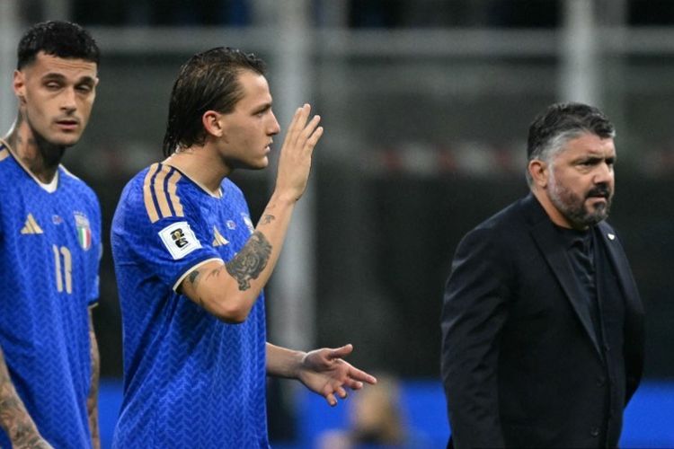Italia, Gennaro Gattuso, Alessandro Bastoni, Inter Milan vs Juventus, Inter, Juventus, Timnas Italia, Piala Dunia, Keputusan Gattuso soal Kontroversi Bastoni di Laga Inter Vs Juventus
