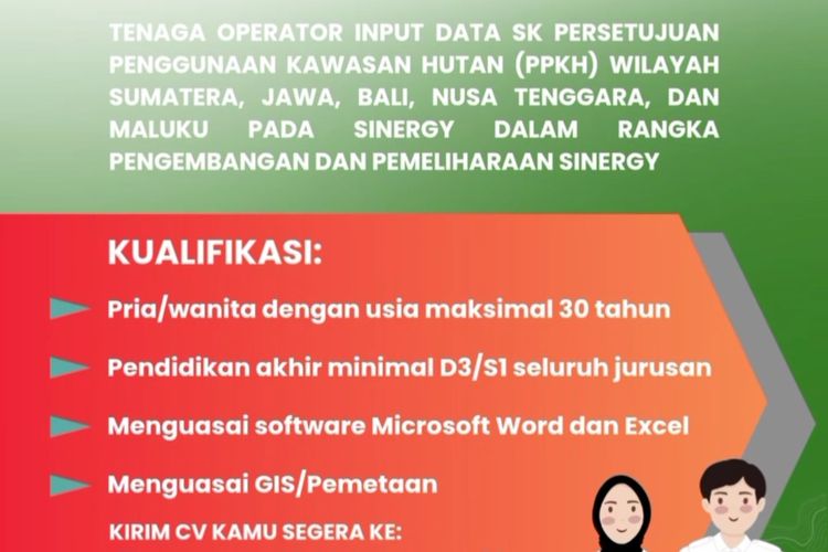 lowongan kerja, lowongan pekerjaan, Kementerian Kehutanan, Kemenhut, loker kemenhut, Lowongan Kerja Kemenhut 2025: Jadi Operator Input Data SK PPKH, Ini Cara Daftarnya