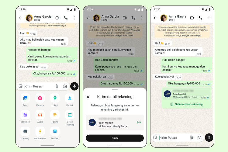 WhatsApp, UMKM, Aplikasi, WhatsApp Business, WA Business, WhatsApp Business Rilis Fitur Detail Rekening, Bagikan Nomor Rekening Lebih Gampang