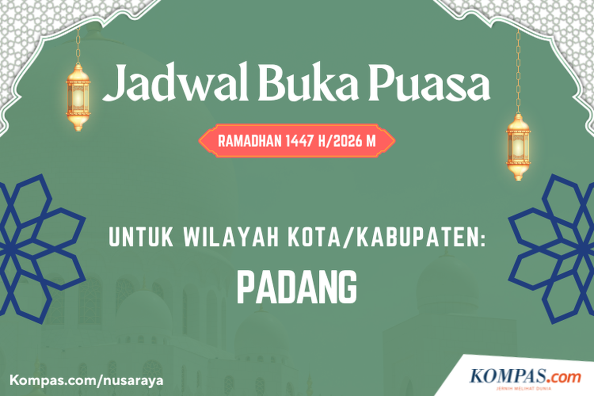 Jadwal Buka Puasa Kota Padang Hari Ini Selasa 10 Maret 2026, 20 Ramadhan 1447 H