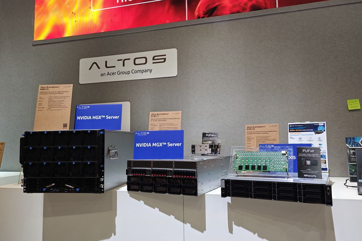 Altos Computing, Acer, server, Computex, Computex 2025, Server, computex 2025, computex 2025 taiwan, Di Computex 2025, Acer Pamer Server Buatan Altos untuk Latih AI