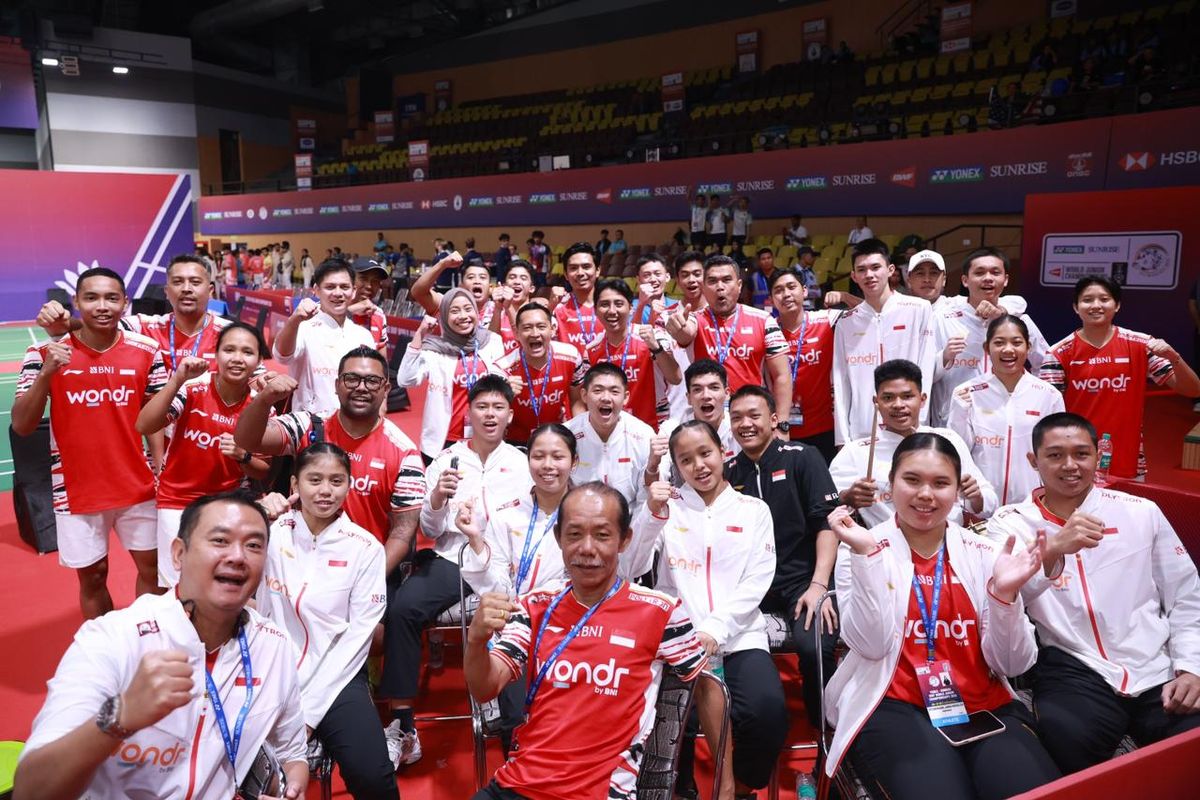 bulu tangkis, Piala Suhandinata, kejuaraan dunia junior, PP PBSI, Indonesia ke 8 Besar Piala Suhandinata 2025 Usai Tekuk Hong Kong