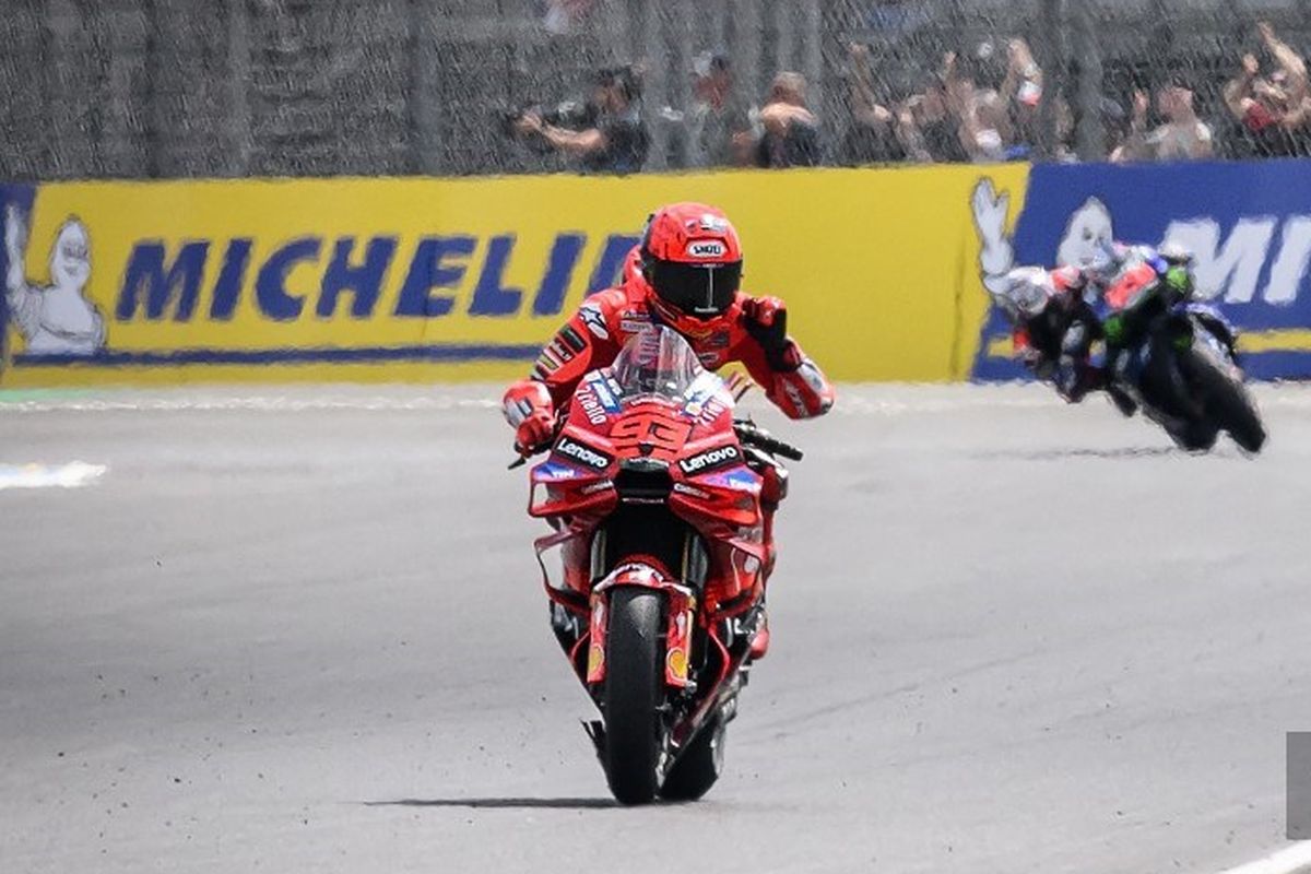 Hasil Sprint Race MotoGP, Marc Marquez, MotoGP 2025, Hasil MotoGP, Hasil MotoGP Perancis, hasil sprint race motogp, sprint race motogp prancis, sprint race motogp 2025, hasil motogp 2025, Hasil Sprint Race MotoGP Perancis 2025: Marc Marquez Menang, Ukir Sejarah