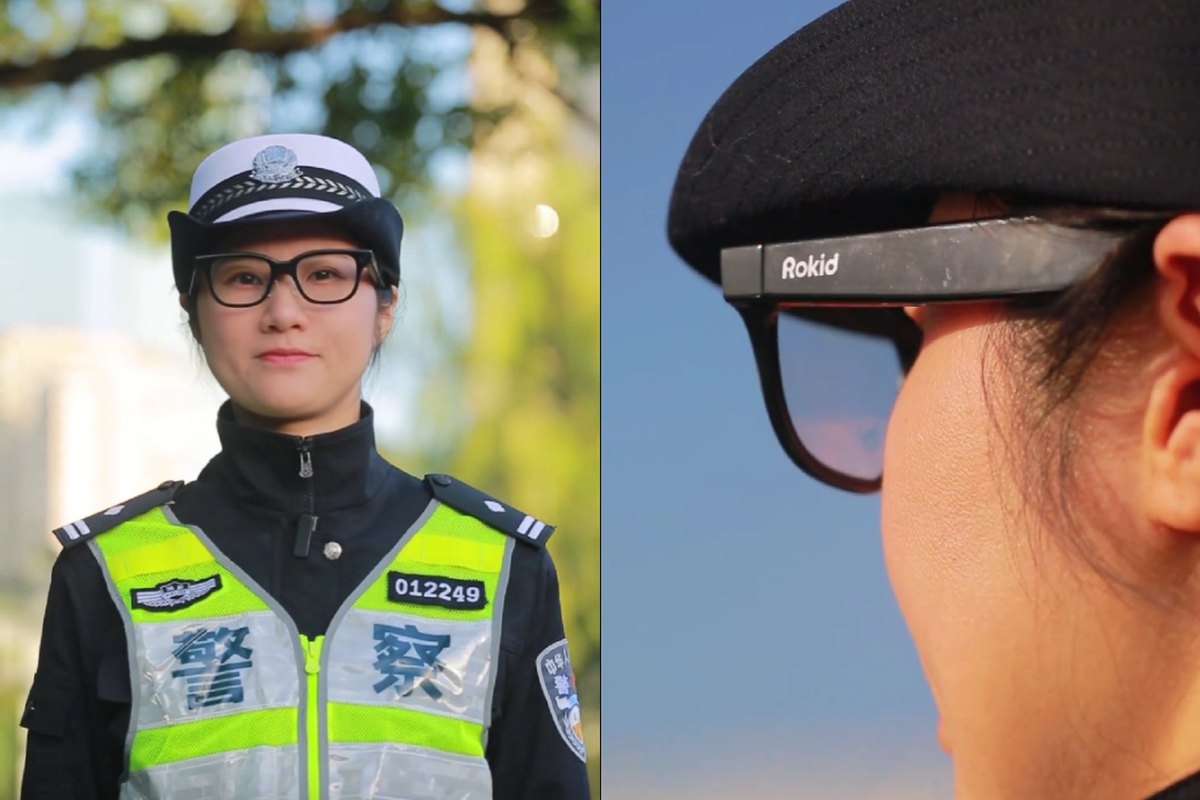 kacamata AI, kecerdasan buatan, Polantas di China Pakai Kacamata AI, Bisa Periksa Kendaraan Dalam Sekejap