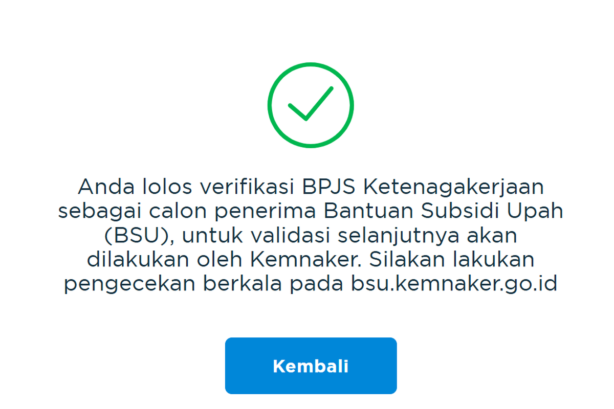 Bantuan Subsidi Upah, BPJS Ketenagakerjaan, BSU 2025, Kemnaker, Lolos Verifikasi BSU 2025, Status Lolos Verifikasi Ternyata Tidak Menjamin Pekerja Dapat BSU, Kok Bisa?