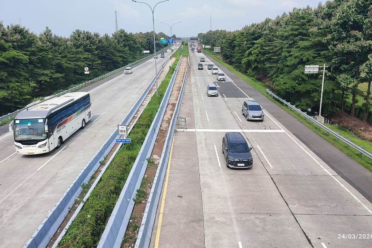 arus balik Lebaran 2026, Korlantas, Arus Balik 2026: One Way Nasional Berlaku dari Km 414 - Km 70 Cikampek