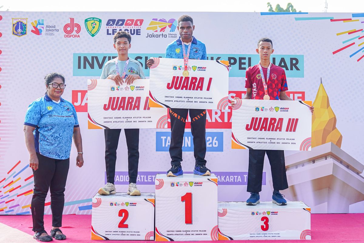 Atletik, PB PASI, Papua Athletics Center, Wakil Papua Athletics Center Rebut Emas di Jakarta Athletics League 2026