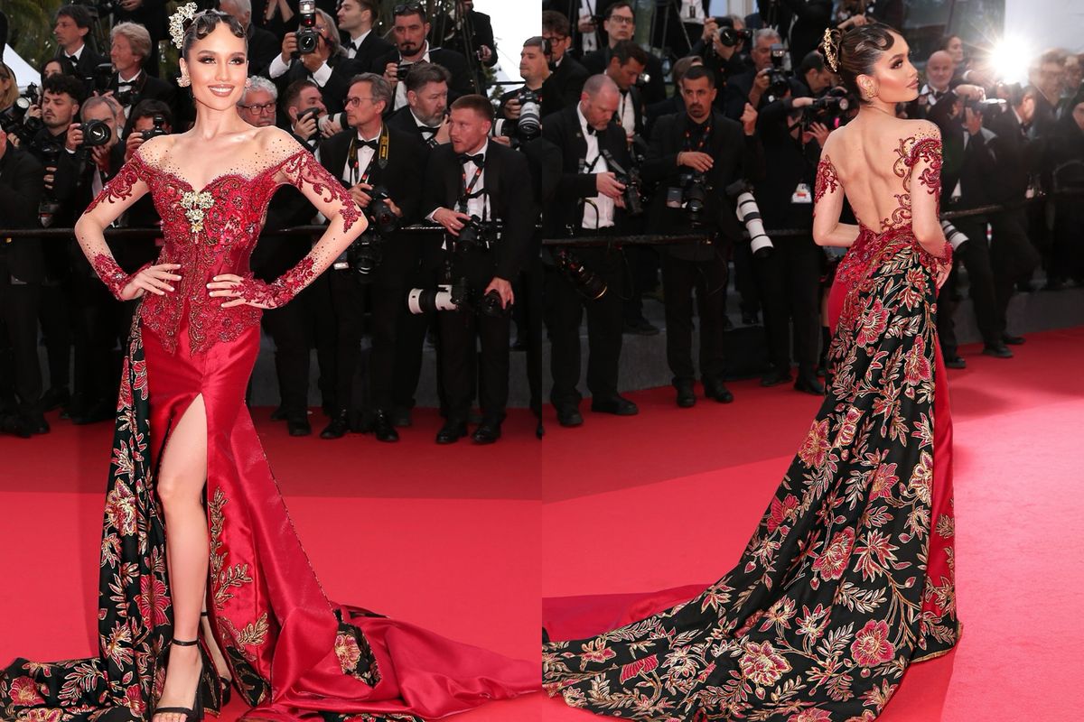 Cinta Laura, kebaya, Intan Avantie, Cannes Film Festival, Kebaya, batik Pekalongan, Tulola Jewelry, Bubah Alfian, Yoland Handoko, batik pekalongan, kebaya modern, cannes film festival 2025, intan avantie, yoland handoko, fashion cinta laura, cinta laura cannes film festival, cinta laura di cannes film festival, Hadiri Cannes 2025, Cinta Laura Bergaya Pakai Kebaya Karya Intan Avantie