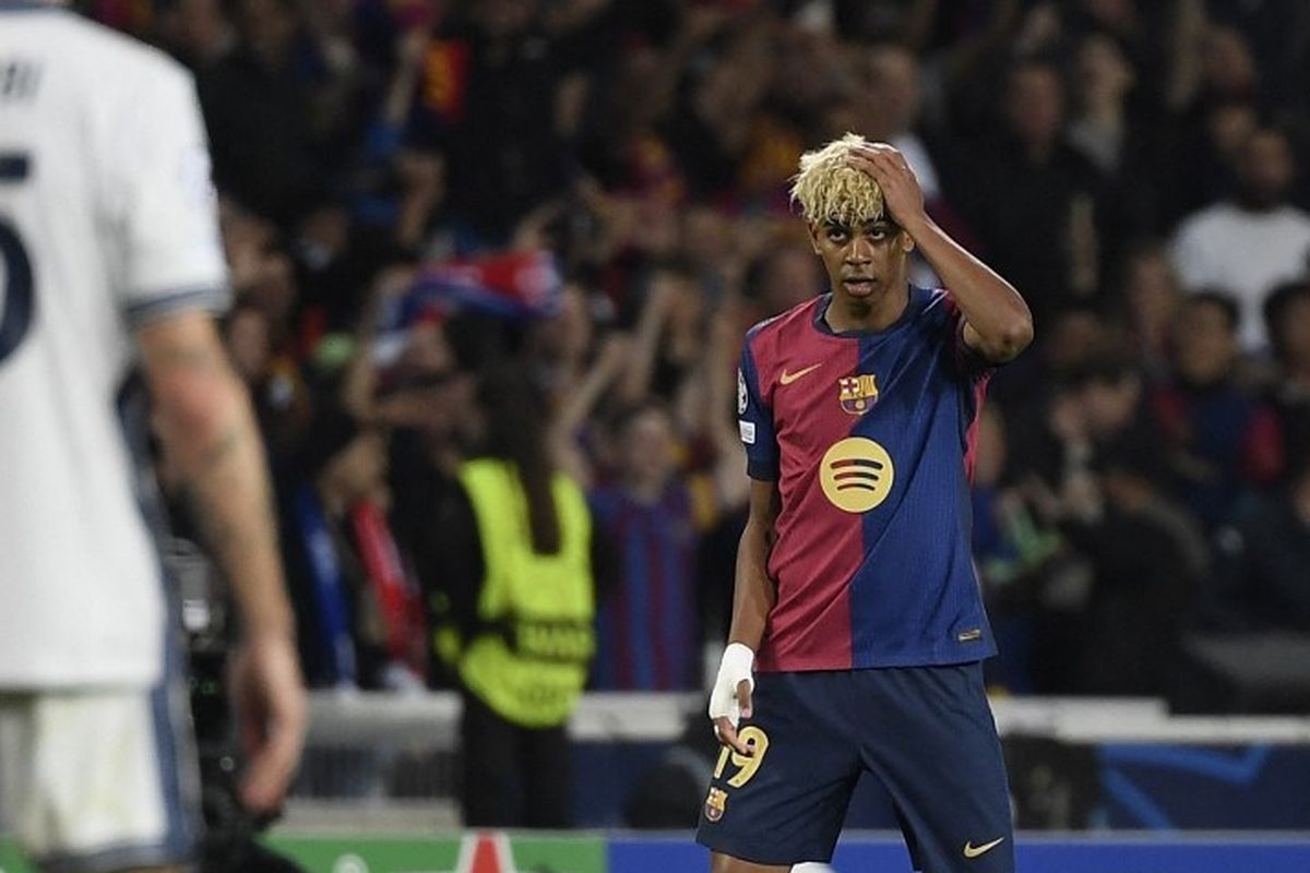 Erling Haaland, Barcelona, Lamine Yamal, Liga Champions, Barcelona vs Inter, Barcelona Vs Inter, Kala Erling Haaland Terpukau Aksi Individu Lamine Yamal