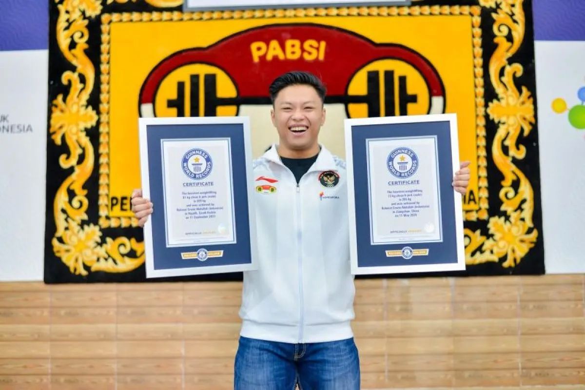 angkat besi, Rahmat Erwin Abdullah, Guinness World Records, rekor dunia, Rekor Dunia, Angkat Besi, guinness world records, Atlet Angkat Besi Indonesia Resmi Raih Dua Rekor Dunia Versi Guinness World Records